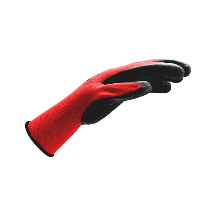 Würth Γάντια Εργασίας Λάτεξ MULTIFIT Μαύρο κόκκινο 
