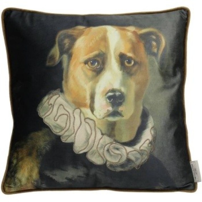 Zaros Μαξιλάρι "Dog" βελούδο, 45x45cm