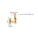 Στύλωμα  0188 Χρυσό Zogometal L: 60mm
