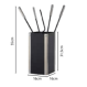 Zogometal 1235-K33 S/4 Εργαλεία σε Κουβά Μαύρο Ματ Νίκελ