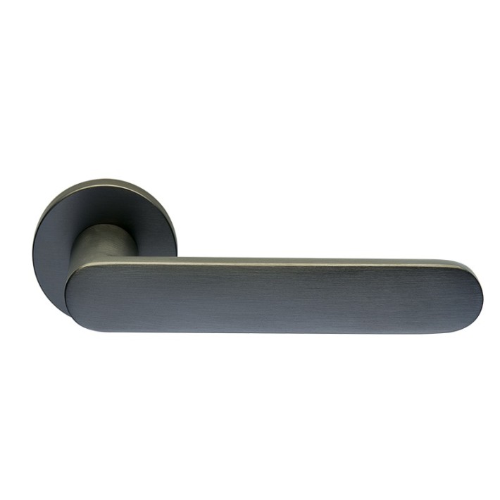 Zogometal 2261 Πόμολο Πόρτας με Ροζέτα, Graphite Smoked