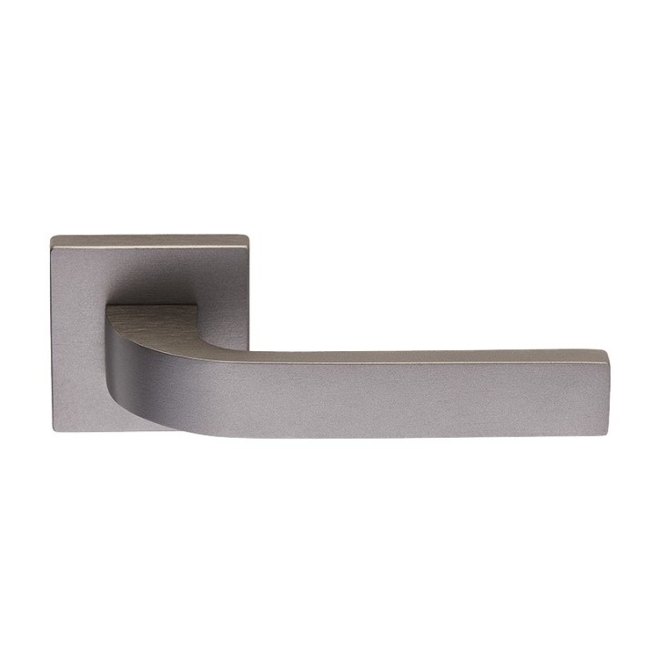 Zogometal 376 Πόμολο Πόρτας με Ροζέτα, Graphite Smoked