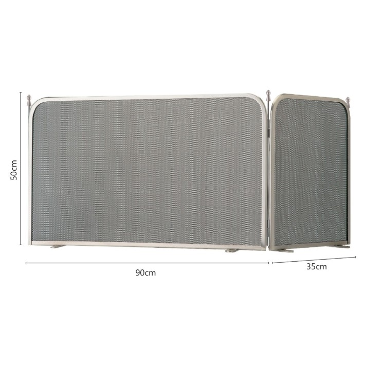 Μεταλλική Κάλυψη Τζακιού Γωνιακή 50x90+35 εκ., Zogometal 521 Μπρονζέ