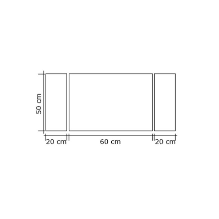 Κάλυψη Τρίφυλλη Σίτα Τζακιού 60+20+20x50 εκ., Zogometal 689 Μαύρη