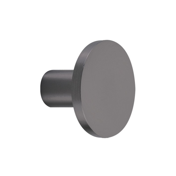 Zogometal 0393 Μπουλ Πόμολο Εξώθυρας INOX SS304 Φ80x40mm Graphite Smoked