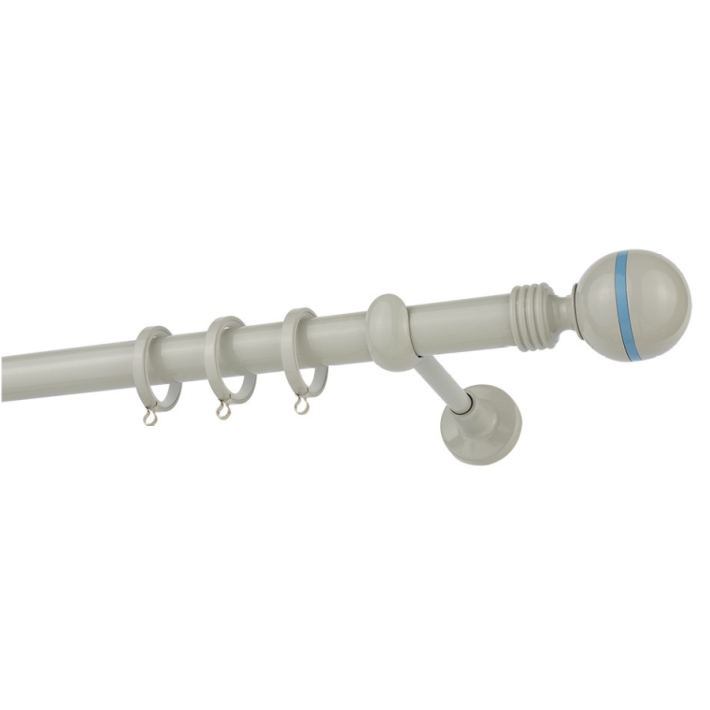 Μεταλλικό Κουρτινόξυλο CP0079 Φ25mm Zogometal Γκρι-Γαλάζιο Γυαλιστερό