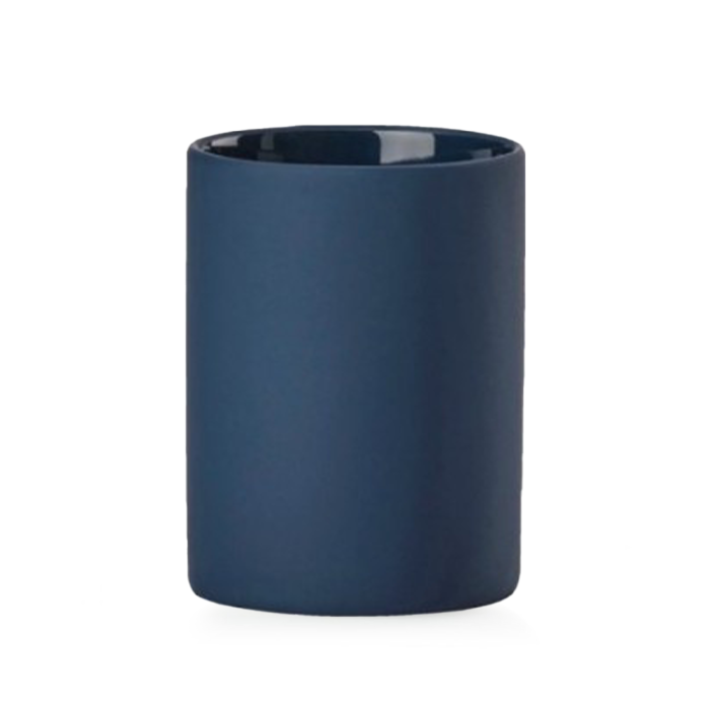 Zone 10046 Karma Κεραμική Ποτηροθήκη 7,6x10εκ., Dark Blue