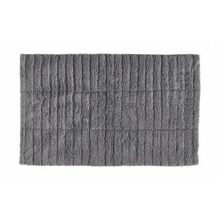 Zone Denmark Πατάκι Μπάνιου Βαμβακερό 80x50 - Tiles 13533 Grey