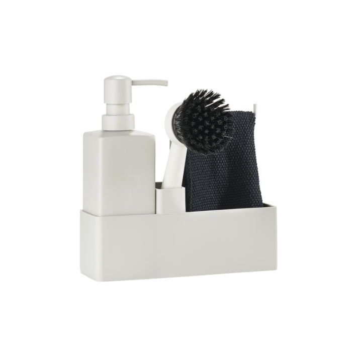 Zone 15238 Dispenser Κουζίνας Σετ/4 Τεμάχια 19x6x20.5εκ., Warm Grey