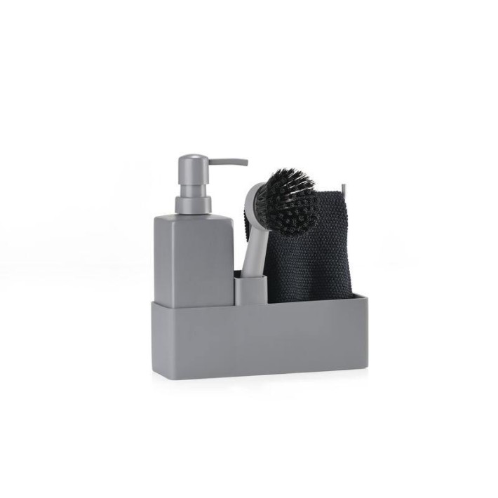 Zone 15241 Dispenser Κουζίνας Σετ/4 Τεμάχια 19x6x20.5εκ., Cool Grey