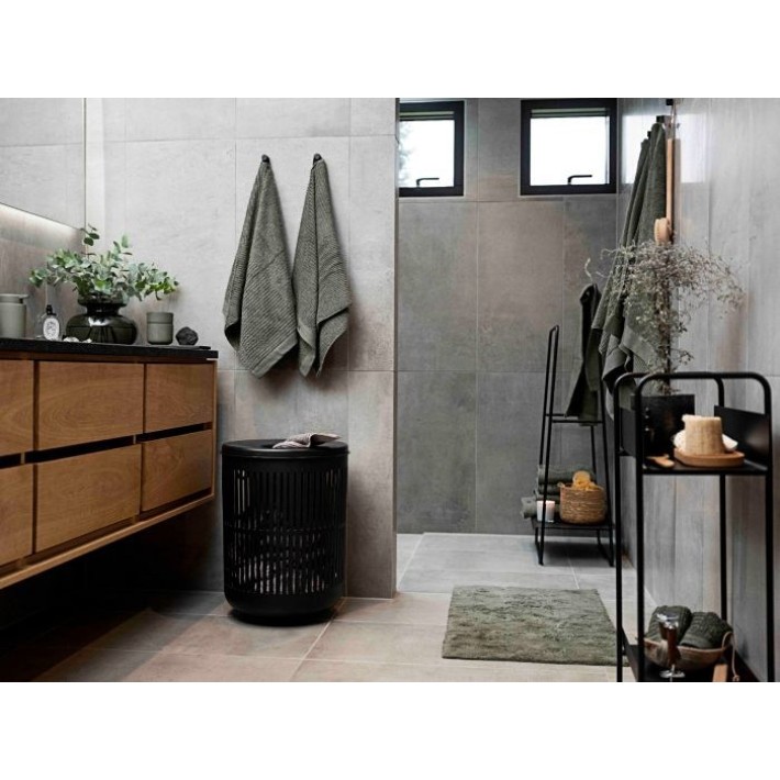 Zone Denmark Πατάκι Μπάνιου Βαμβακερό 80x50 - Tiles Olive Green