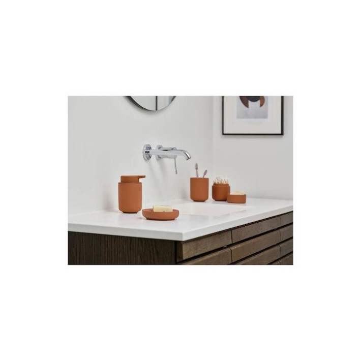 Zone 31548 Nova Ume Κεραμική Θήκη για Βαμβάκι Terracotta 8.3x10,3εκ.