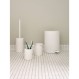 Zone 34442 Karma Χαρτοδοχείο 3lt Πεντάλ 18,5x25,5εκ., White