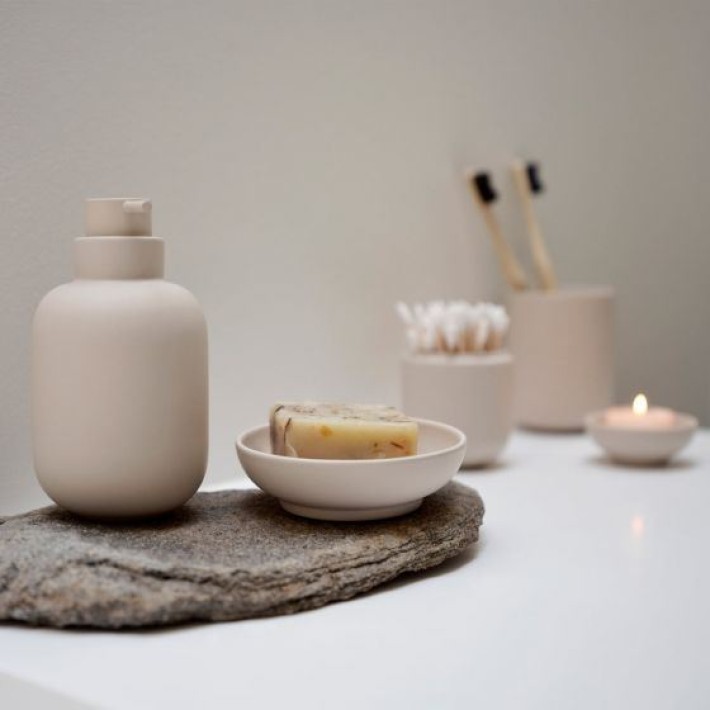 Zone Denmark Δοχείο Αποθήκευσης 9x6.5 εκ.,  Stoneware  Sensu Sand 34956