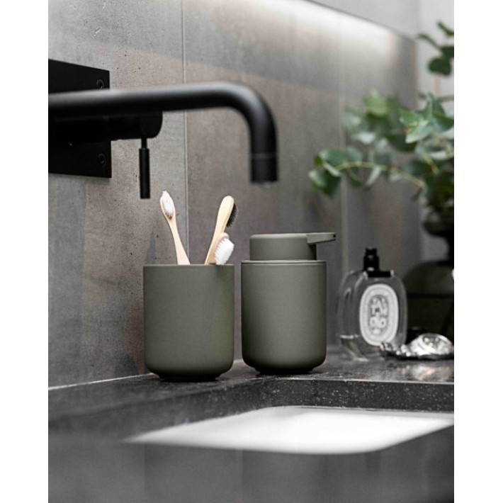 Zone Denmark Ume Olive Green- Σετ Dispenser Και Ποτηροθήκη