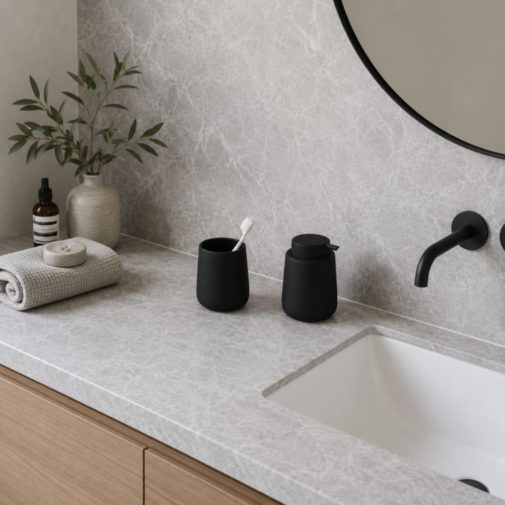 Zone Denmark Nova One Black - Σετ Dispenser και Ποτηροθήκη