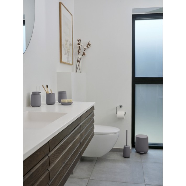 Zone Denmark Δοχείο Αποθήκευσης Για Μπατονέτες Stoneware Ø8,4x10,5 290 ml - Nova One Gull Grey