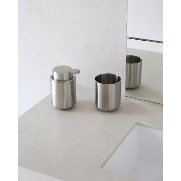 Zone Denmark Ume Steel- Σετ Dispenser Και Ποτηροθήκη
