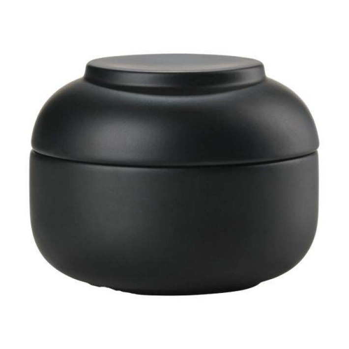 Zone Denmark Δοχείο Αποθήκευσης 10x7.5 εκ.,  Stoneware  Sensu Black 34928