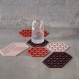 Zone Denmark Σουπλά Σιλικόνης για Ζεστά Σκεύη 24x14 εκ. - Triangles Burned Red
