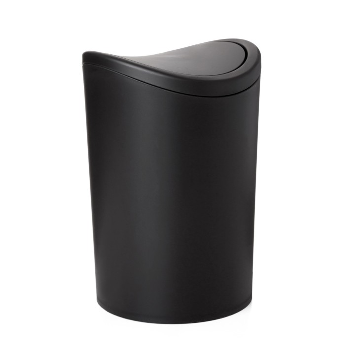 Χαρτοδοχείο Πλαστικό Swing Bin 6Lit. Παλλόμενο 19x19x28 εκ. Dimitracas 06725.004 Μαύρο