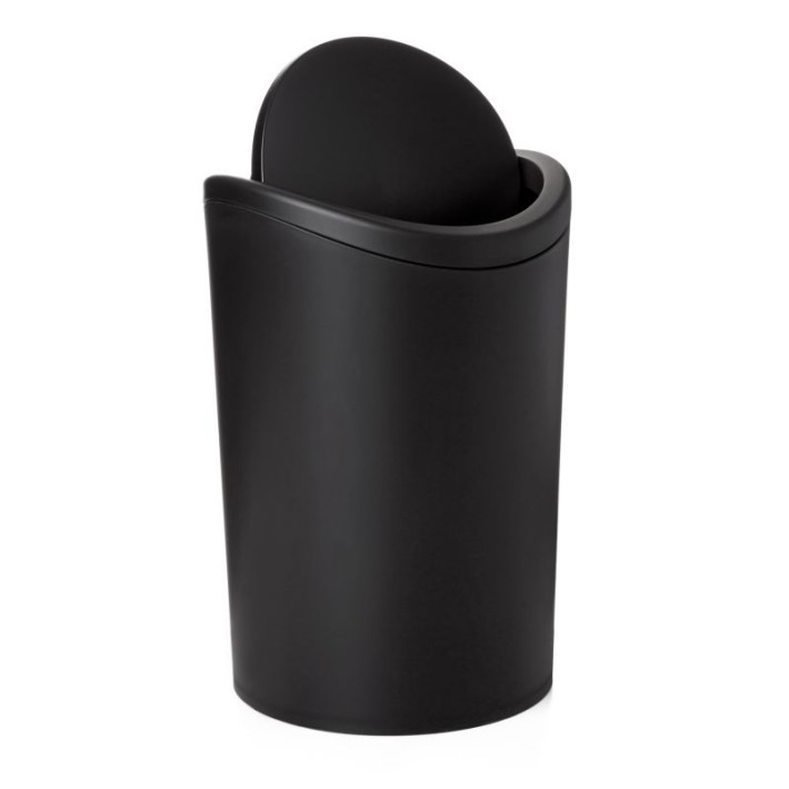 Χαρτοδοχείο Πλαστικό Swing Bin 6Lit. Παλλόμενο 19x19x28 εκ. Dimitracas 06725.004 Μαύρο