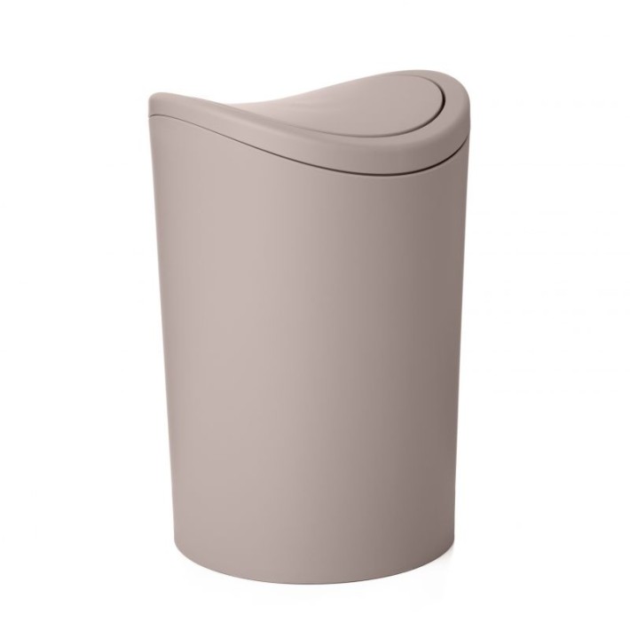 Χαρτοδοχείο Πλαστικό Swing Bin 6Lit. Παλλόμενο 19x19x28 εκ. Dimitracas 06725.003 Tortora Μπεζ