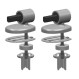 Elvit 0264 Passepartout Καπάκι Λεκάνης 42.8-44.6x36εκ Λευκό Soft Close