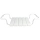 Elvit 0202  Σκαμπο Γέφυρα Μπανιέρας Μεταλλικός Σκελετός με Πλαστικό Κάθισμα 65-80x37εκ. Λευκό