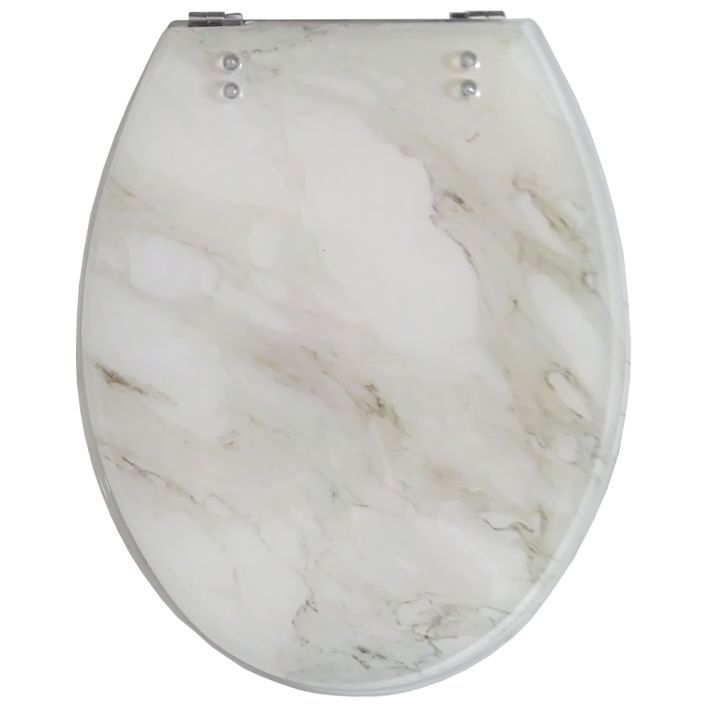 Elvit Marble  Καπάκι Τουαλέτας Polyresin Universal 36x43εκ. Εφέ Μαρμάρου 