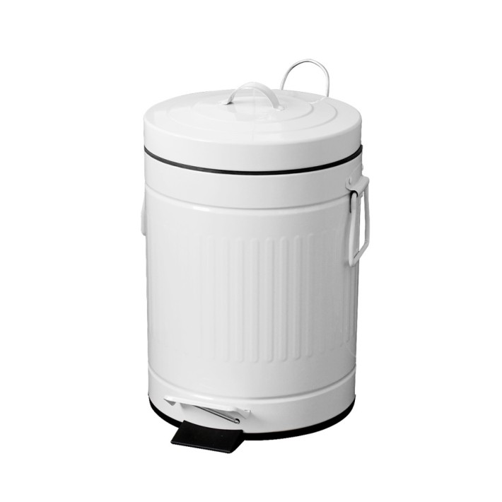 Eurocasa 2110 Χαρτοδοχείο 5 lit.Μεταλλικό Soft Close Λευκό