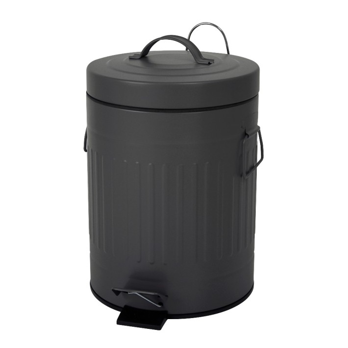 Eurocasa 2111 Χαρτοδοχείο 5 lit.Μεταλλικό Soft Close Ανθρακί