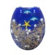 Eurocasa 140 Καπάκι Τουαλέτας Polyresin Universal 36x43εκ. Μπλε  Δελφίνια 