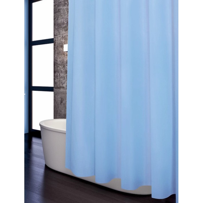 Frans Interior Design K2-20 Κουρτίνα Μπάνιου Υφασμάτινη 180x200 εκ., Σιελ