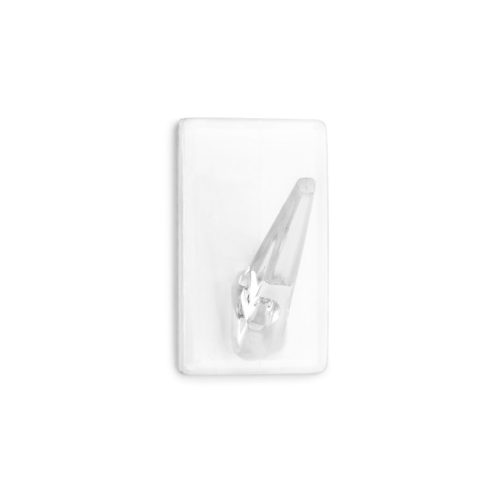 Inofix 2075-0 Κρεμάστρα Αυτοκόλλητη Σ/4 Διάφανη 18x18x30mm