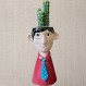 JK Home Decoration Κασπώ Professor's Head Κεραμικό 25x12εκ.