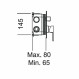 Imex GSM02V/NG Μίκτης Μπαταρίας Εντοιχισμού Μπανιέρας 2 Εξόδων Μαύρο Ματ